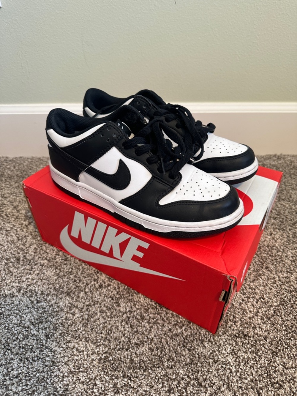Nike Dunk Low White Black/White